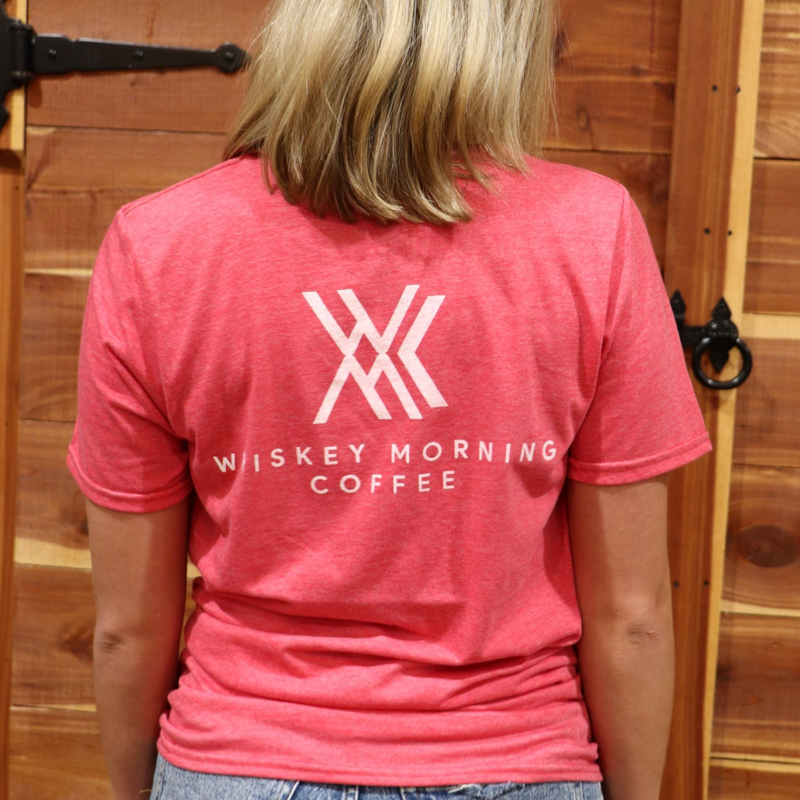 WMC Logo T-Shirt in Heather Red, logo on back
