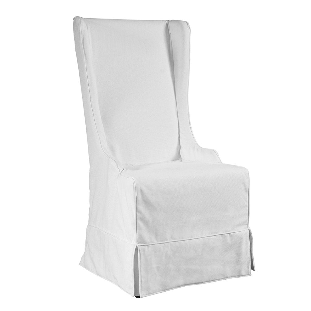 Padmas Plantation Atlantic Beach Wing Dining Chair Sunbleached White