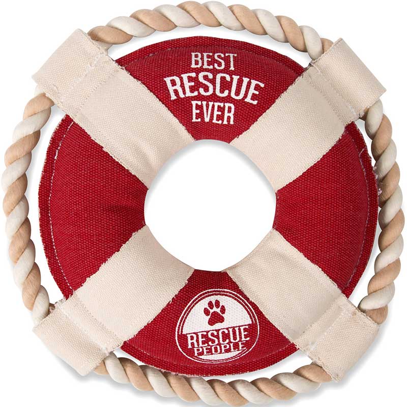 Best Rescue Ever dog chew toy in shape of float ring