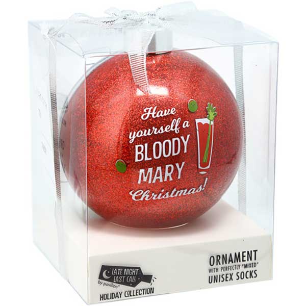Bloody Mary Christmas Socks and ornament package image