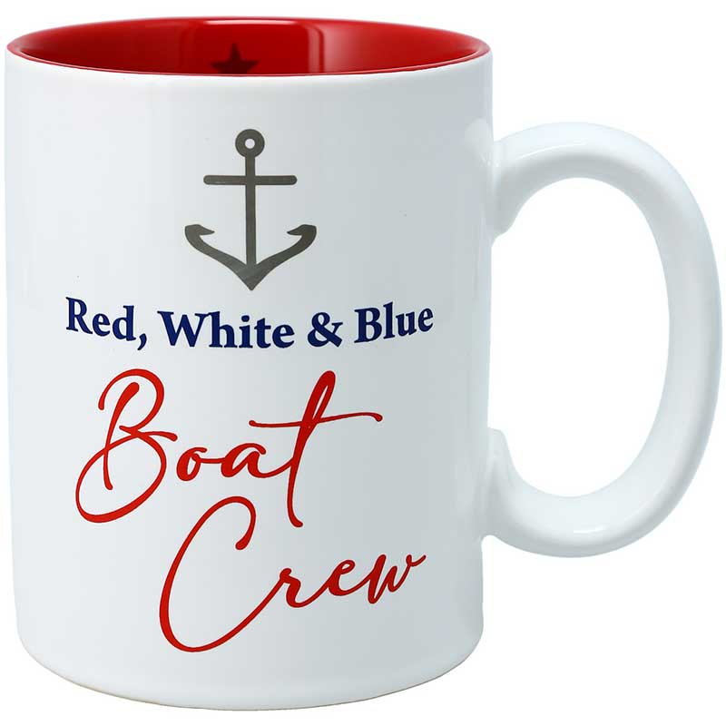 Red, White &amp; Blue Boat Crew mug makes a great gift