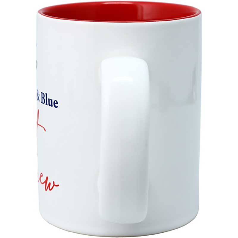 Red, White & Blue Boat Crew mug side view