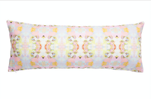 Brooks Avenue Pink Linen Pillow from Laura Park Designs bolster