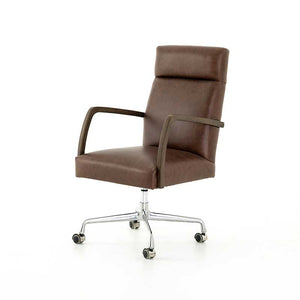 Bryson Desk Chair in Havana Brown Velvet from Four Hand product image