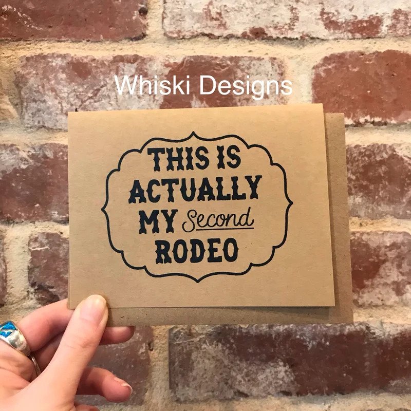 Second Rodeo Greeting Card