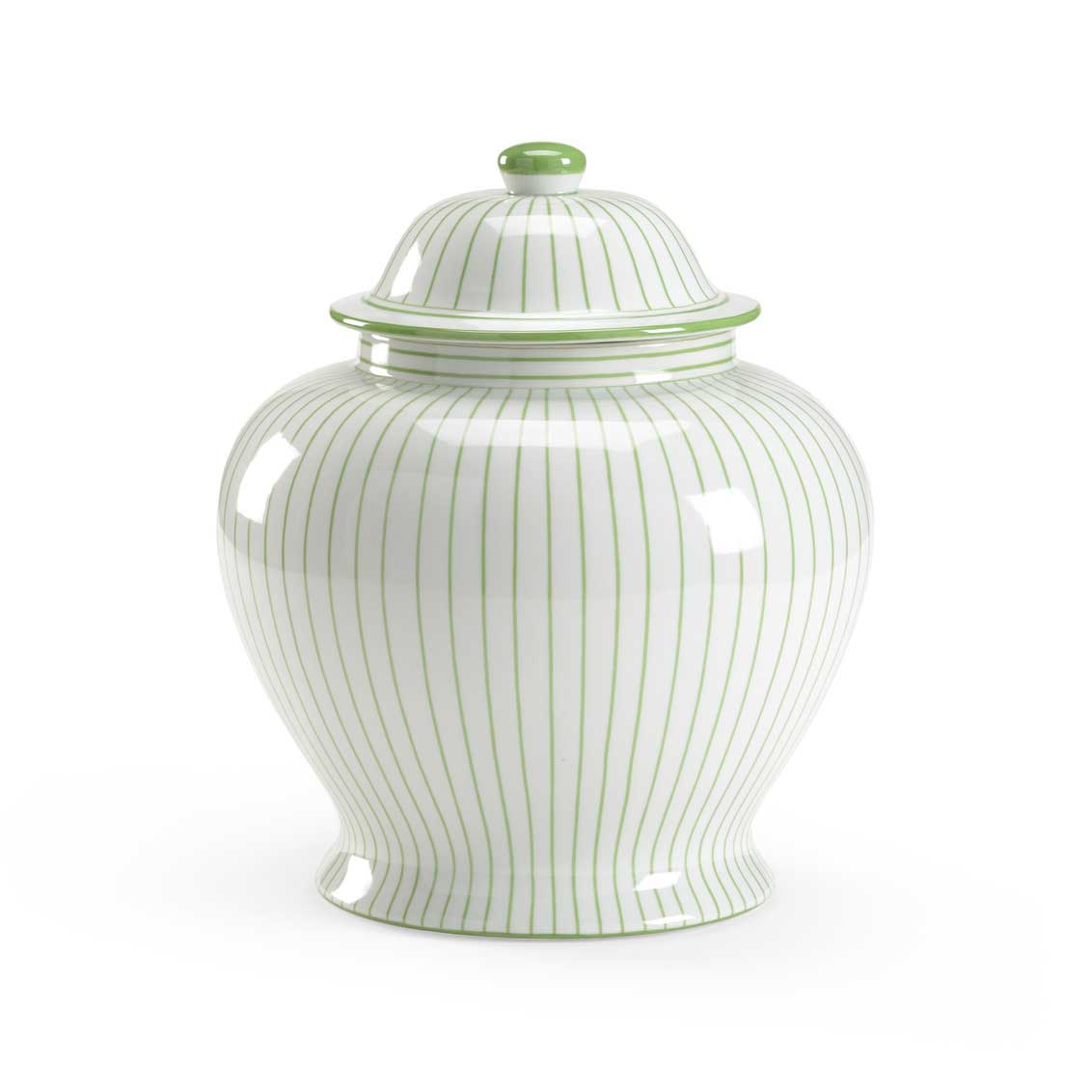 Castle Urn Green Porcelain Vase Ginger Jar Chelsea House
