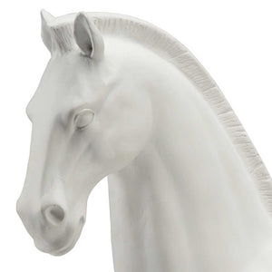 Horse Accent composite figurine Chelsea House Detail Image of Head