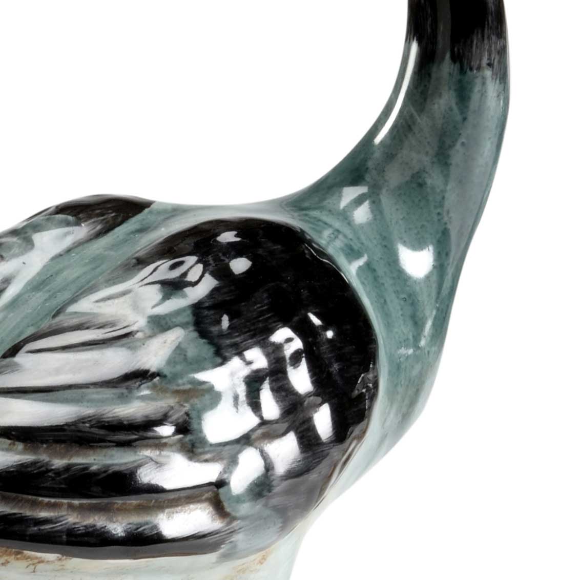 Loon Sculptures Green Pair Chelsea House Claire Belle Collection Detail Image