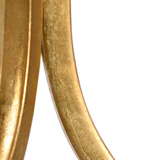 Corinth Lamp Gold Leaf on Iron Frame Body