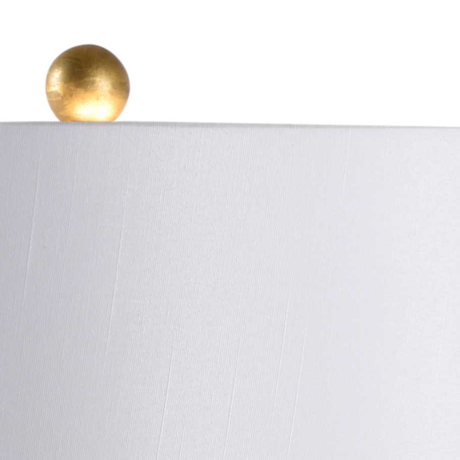 Corinth Lamp Gold Leaf on Iron Frame Shade