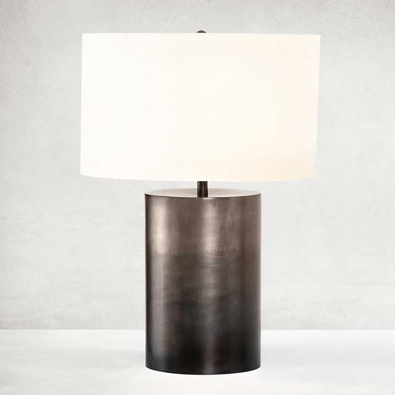 Cameron Table Lamp in Antique Pewter finish