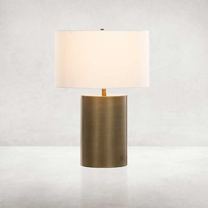 Cameron Table Lamp in Light Antique Brass finish