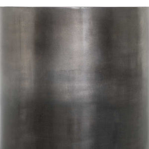 Cameron End Table in ombre pewter brass finish ombre detail