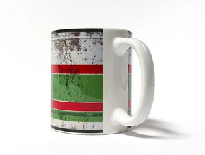 Castrol Motor Oil Coffee Mug shown with handle