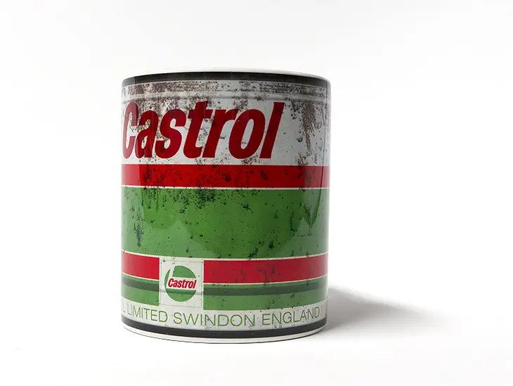 Castrol Motor Oil Coffee Mug, 11 oz. ceramic
