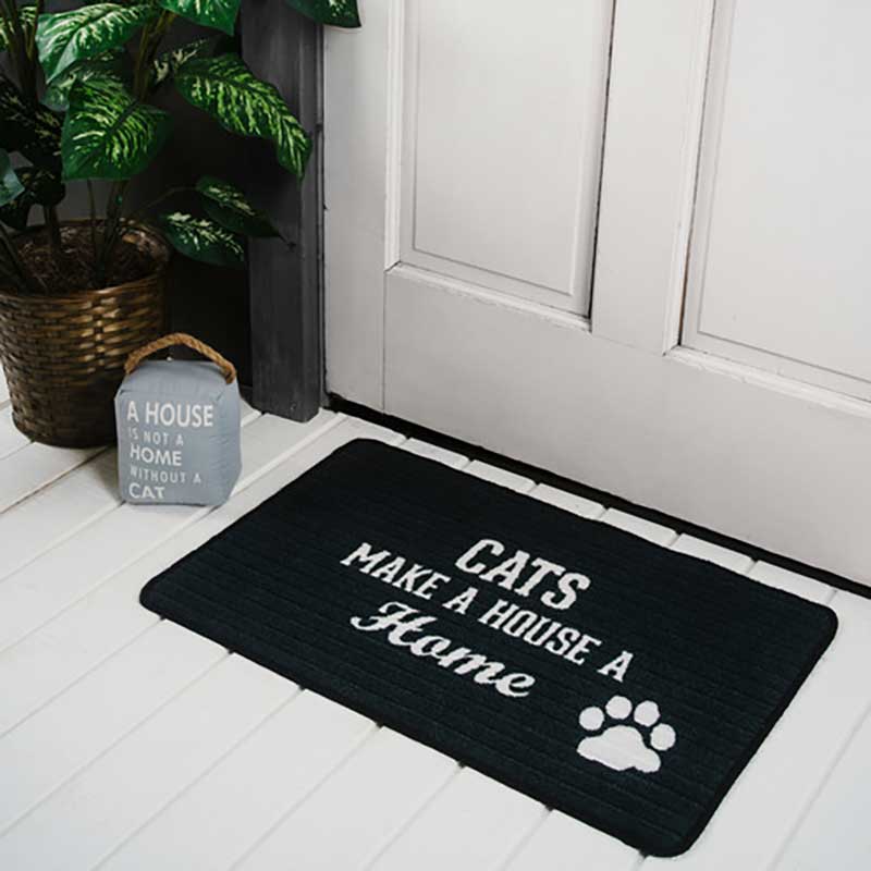 Cat Home Floor Mat for indoor or outdoor lifestyle image
