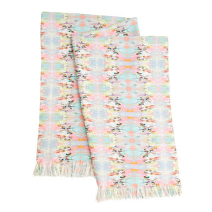Brooks Avenue Throw Blanket in soft pinks and blues from Laura Park Designs