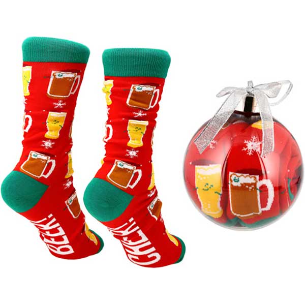Christmas Beer Socks and Ornament product image