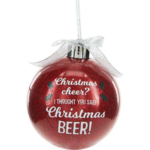 Christmas Beer Socks and Ornament ornament image