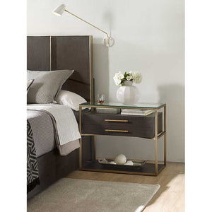 Curata One-Drawer Nightstand is simple and chic