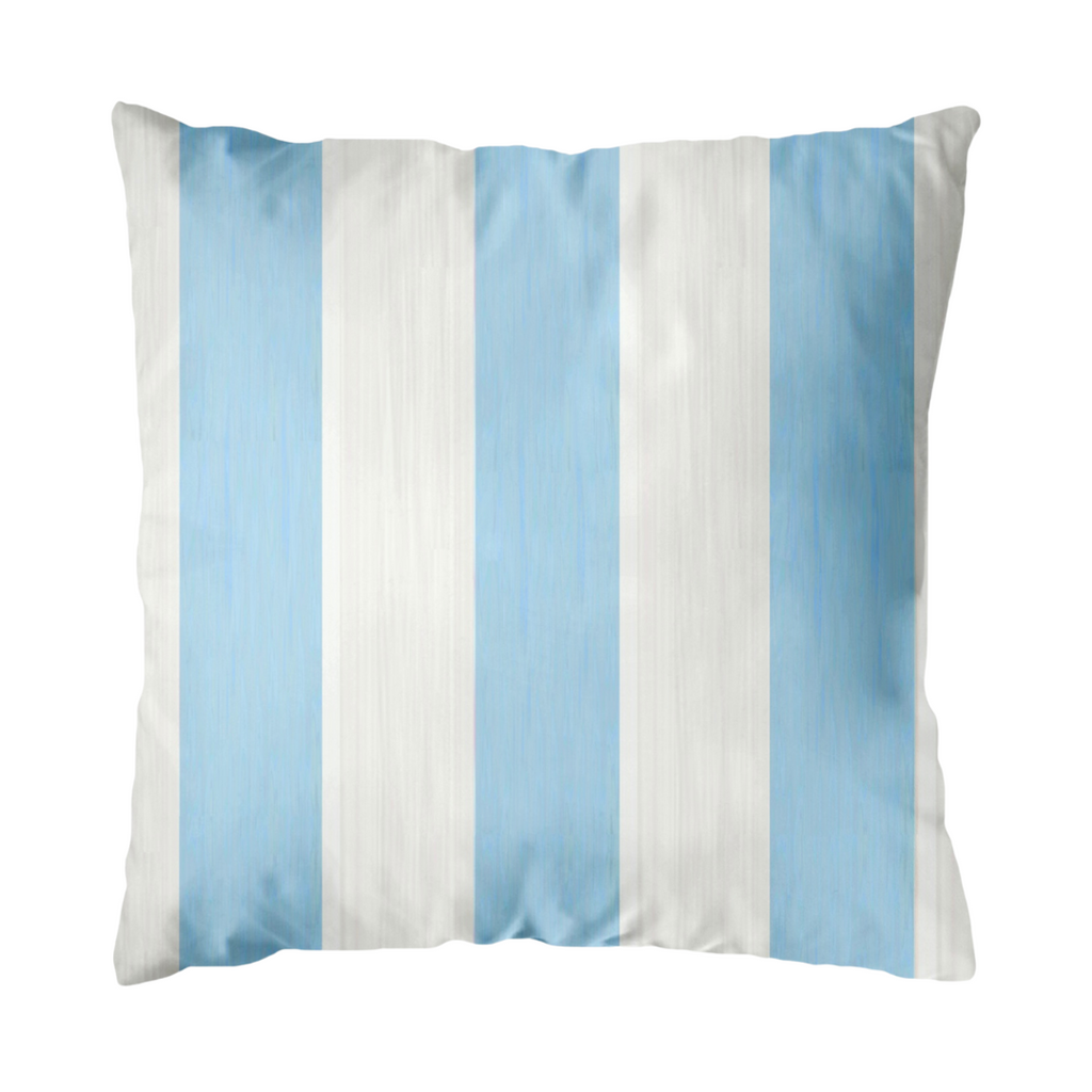 Versailles Stripe Blue Outdoor Pillow