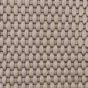 Delano Ottoman light grey rope and washed teak from Four Hands texture detail