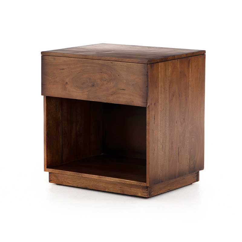 Duncan Night Stand in burnt fruitwood finish