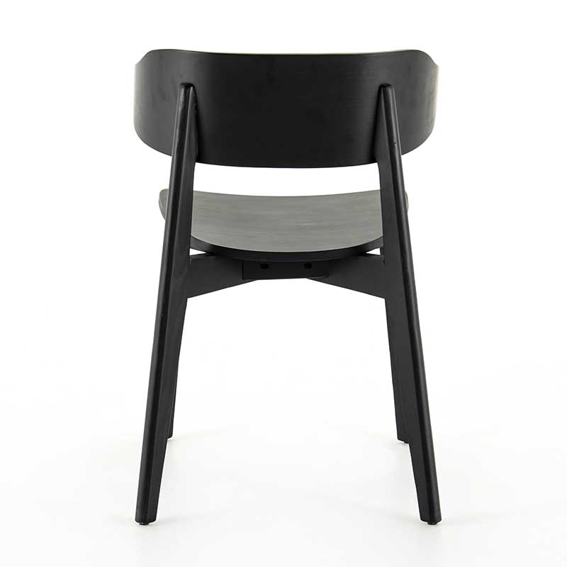 Franco Dining Chair in black mid-century Four Hands back