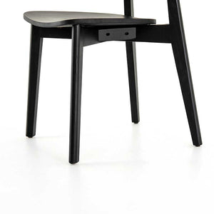 Franco Dining Chair in black mid-century Four Hands base