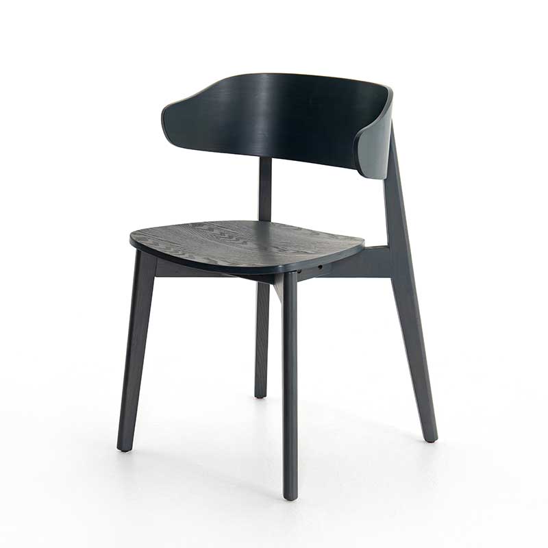 Franco Dining Chair in black mid-century Four Hands