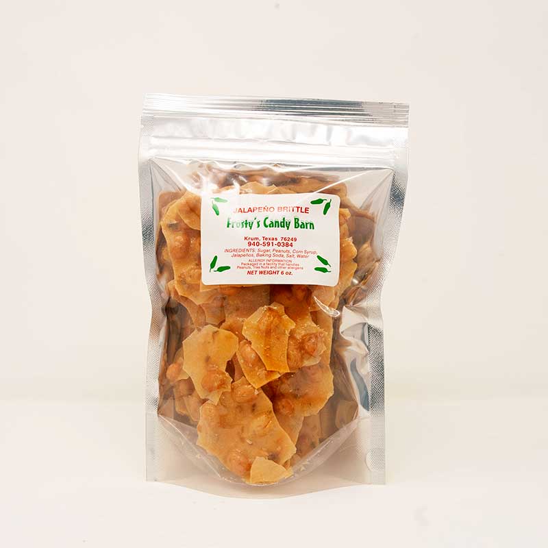 Frosty's Candy Barn Jalapeño Peanut Brittle 6 ounce resealable bag
