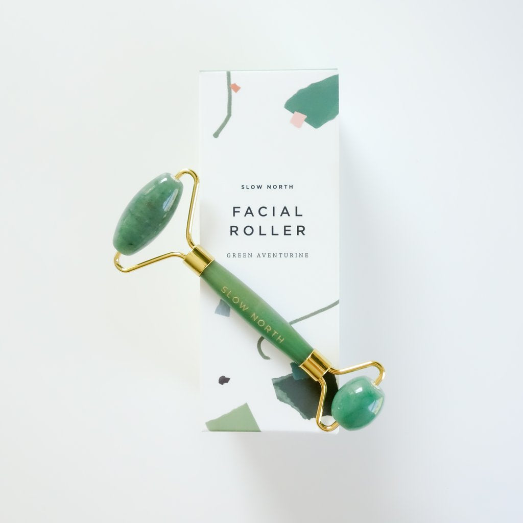 Facial roller aventurine beauty ritual spa tool