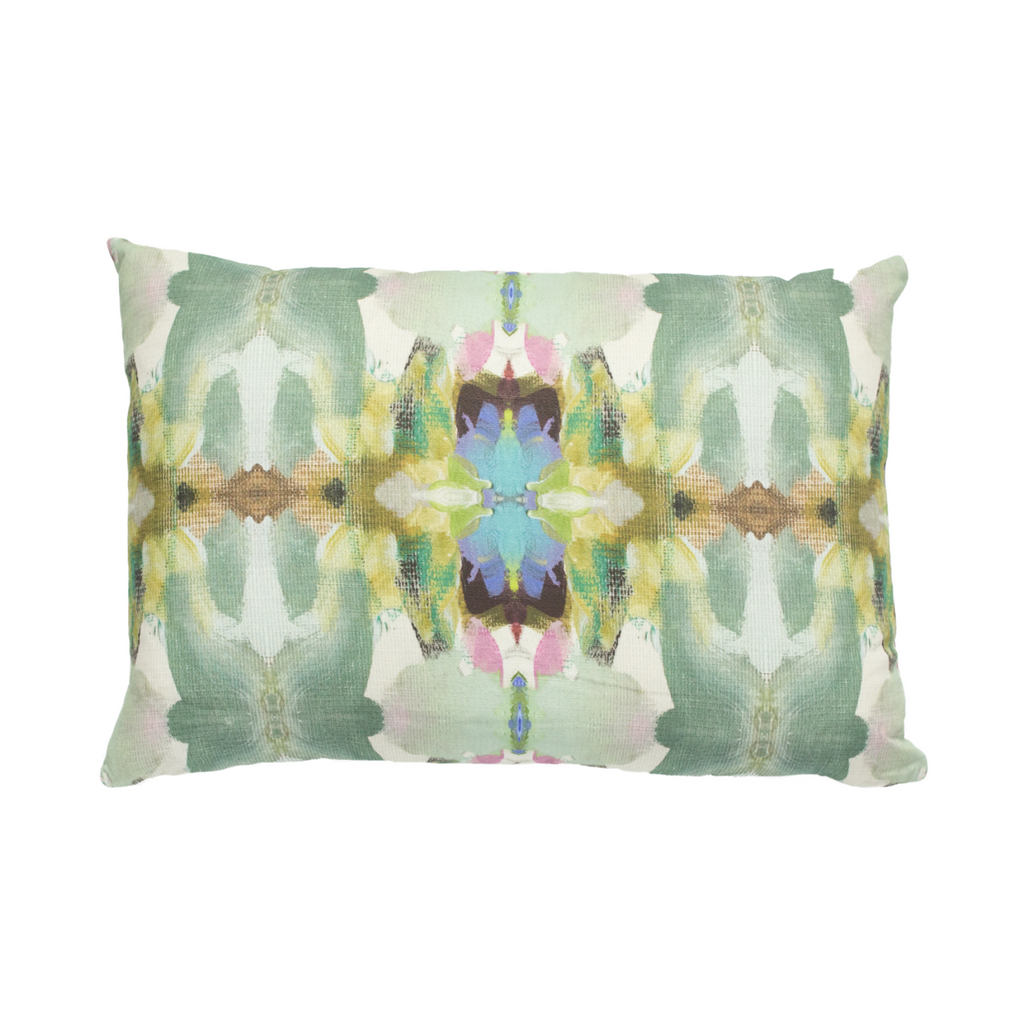 Lawson's Park Purple Linen Throw Pillow 14" x 20" Lumbar