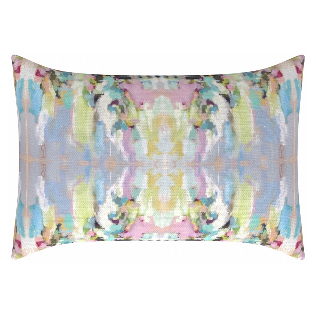 Lemonade Stand Linen Throw Pillow 14" x 20" lumbar