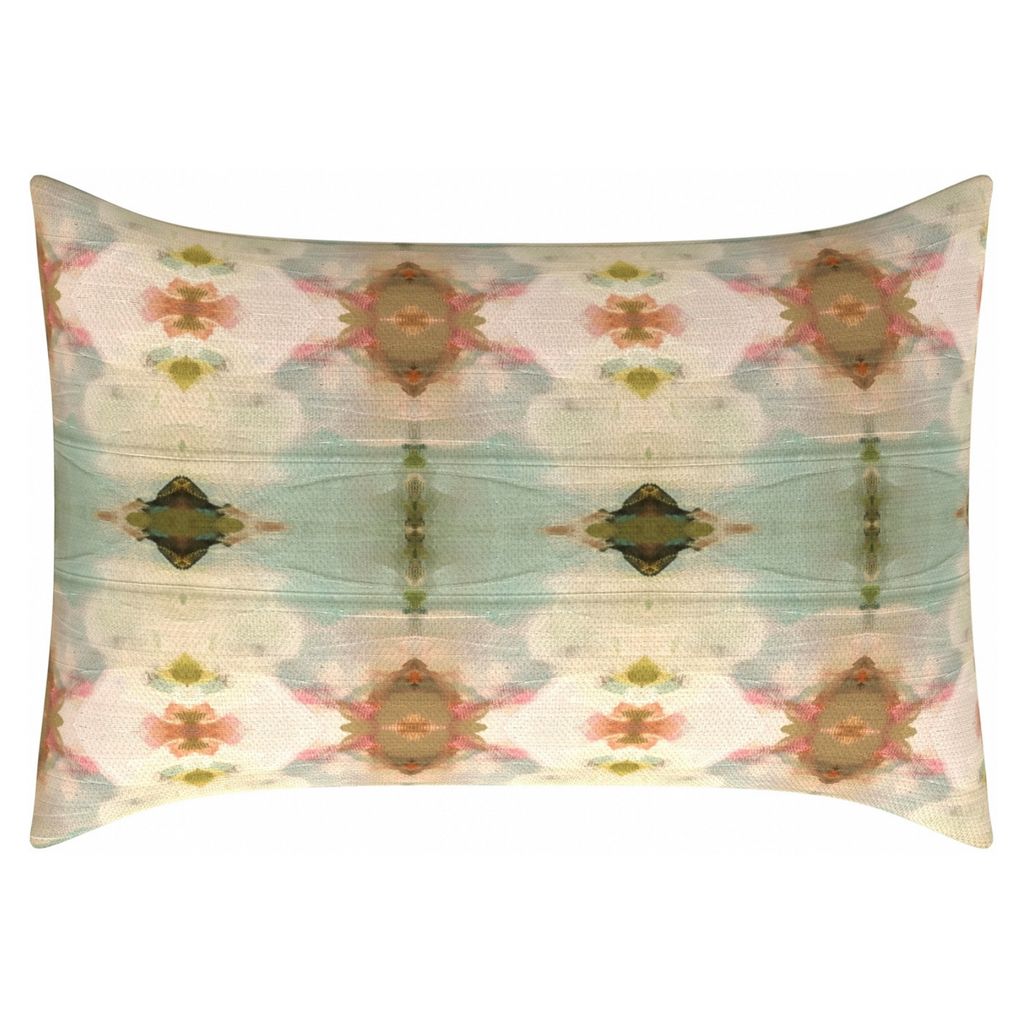 Under The Sea Dark Green linen pillow from Laura Park Designs lumbar size
