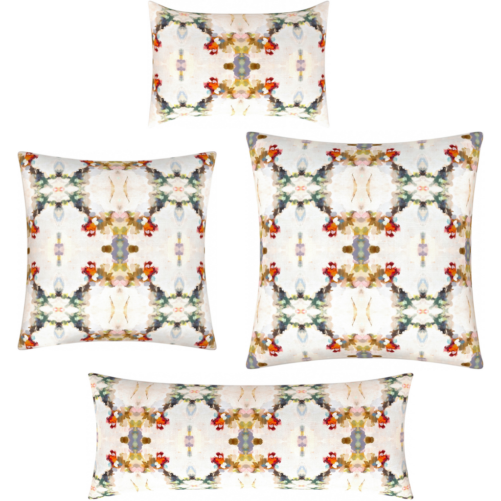 Orchid Blossom Linen Throw Pillow collection