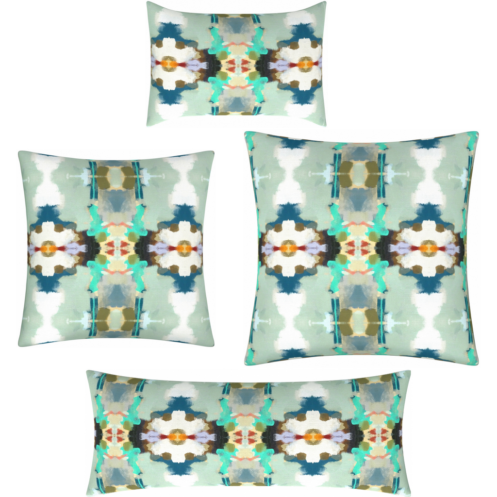 Orchid Blossom Royal Blue Throw Pillow collection