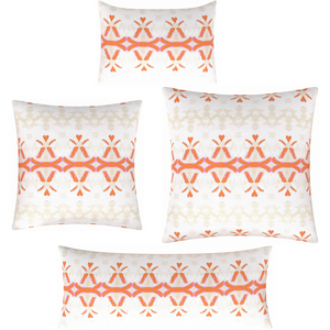 Parisian Orange Linen Throw Pillow collection