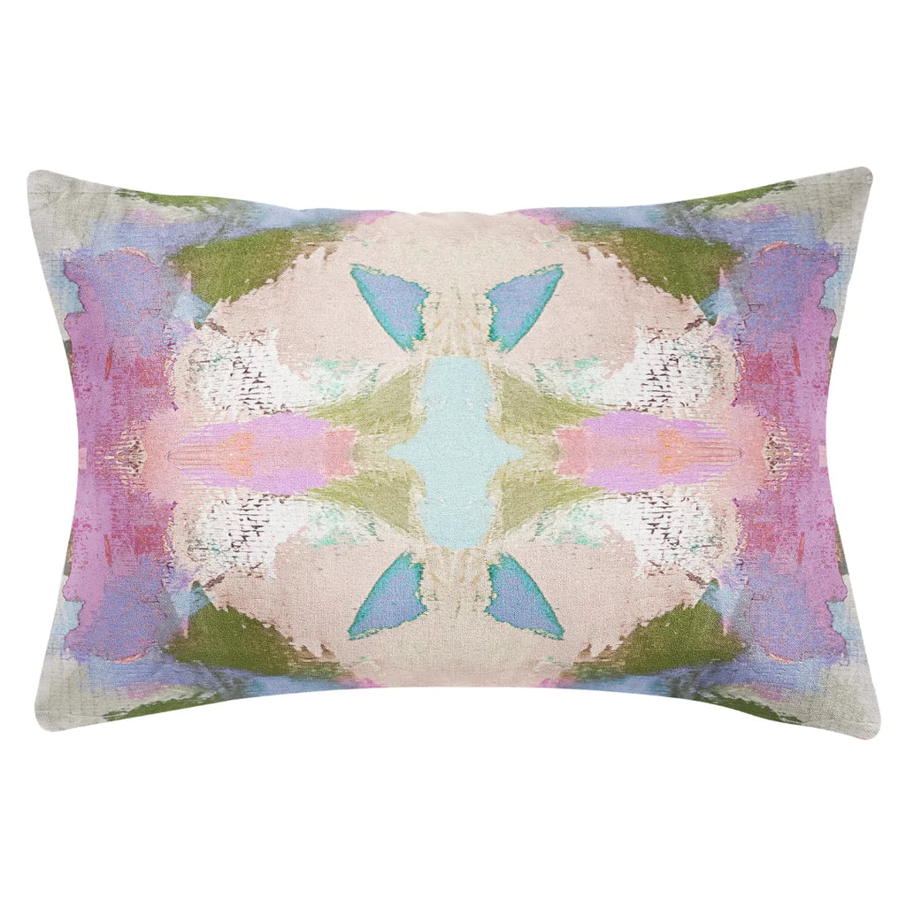 Begonia Violet Throw Pillow 14" x 20" lumbar size