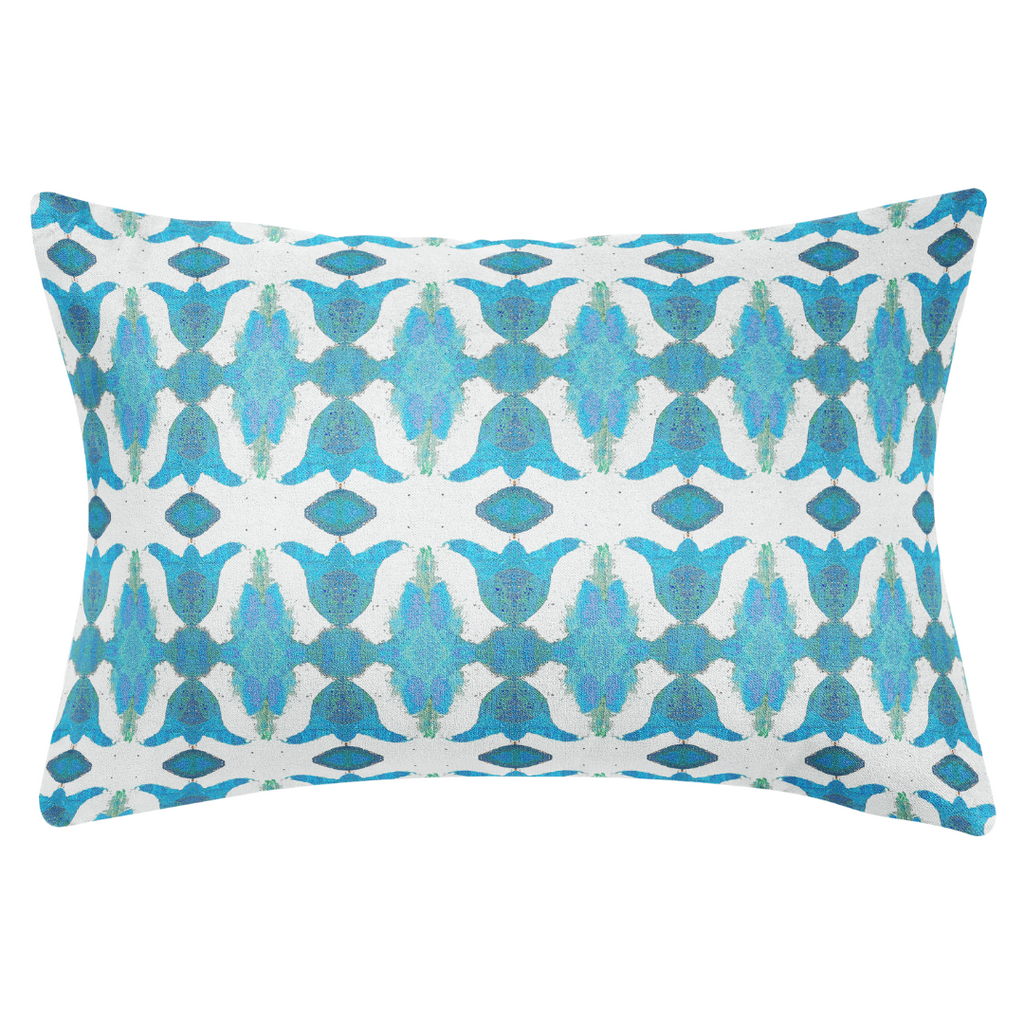 Spice Market Blue Throw Pillow 22" square