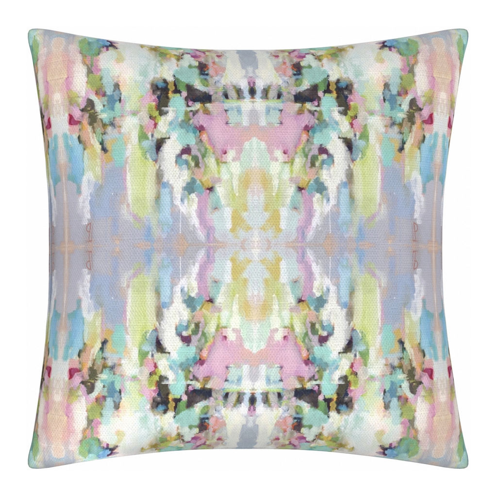 Lemonade Stand Linen Throw Pillow 22" square