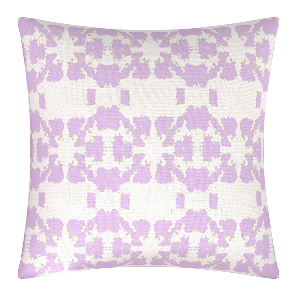 Mosaic Lavender Linen Throw Pillow 22" square