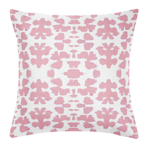 Chintz Rose Throw Pillow in soft pink 22" square size