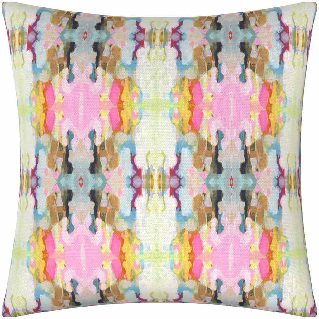 Brooks Avenue Navy Linen Pillow from Laura Park Designs 26" square