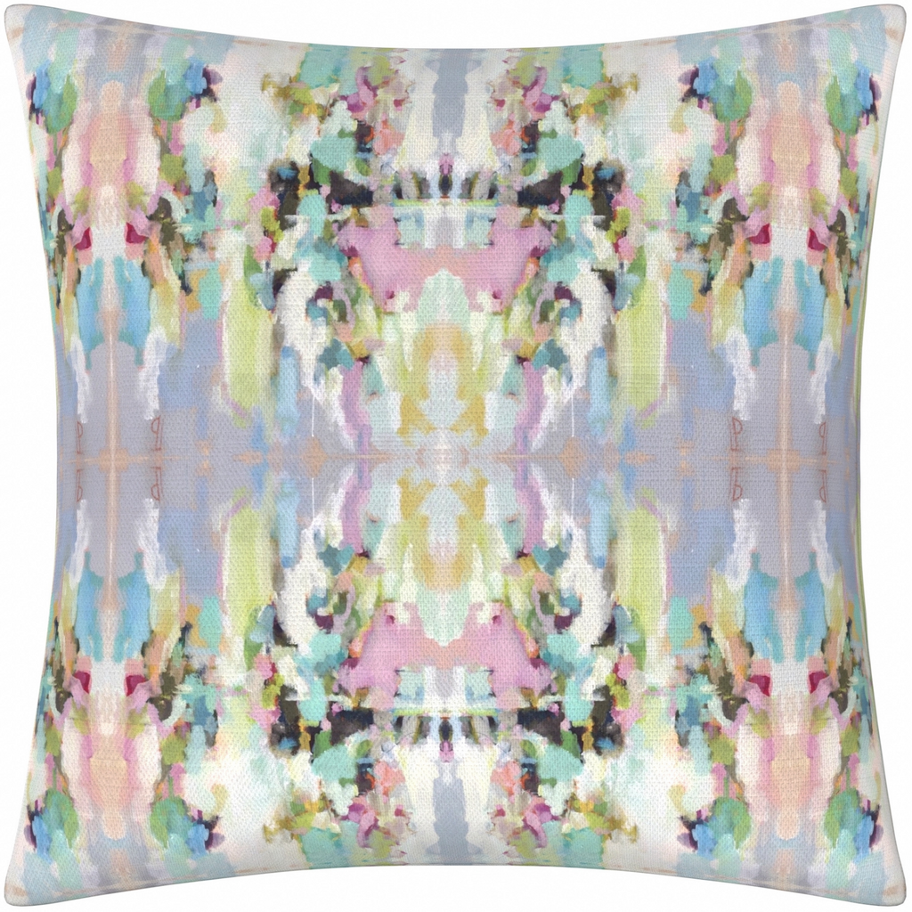 Lemonade Stand Linen Throw Pillow 26" square