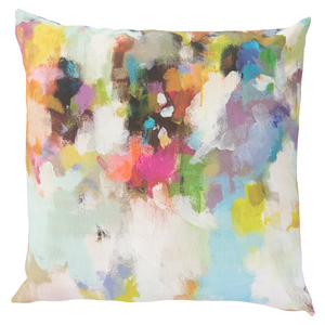 Indigo Girl Linen Pillow 26" square