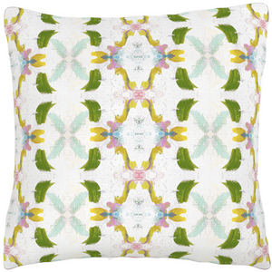 Dogwood Linen Throw Pillow 26" square