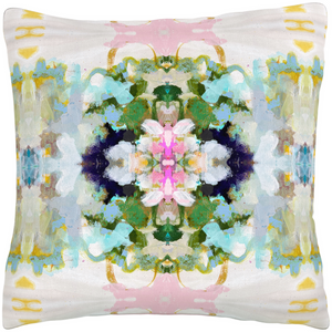 Nantucket Bloom Linen Throw Pillow 26" square