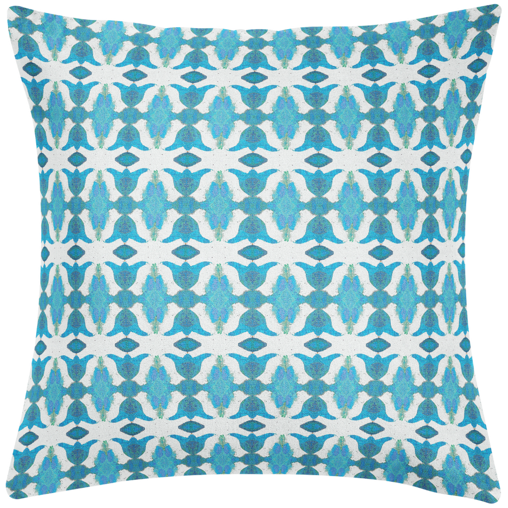 Spice Market Blue Throw Pillow 26" square