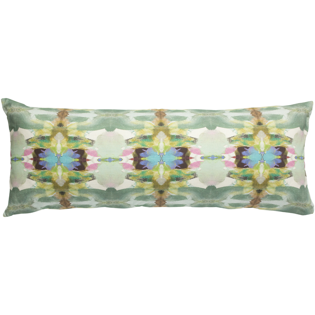 Lawson's Park Purple Linen Throw Pillow 14" x 36" bolster